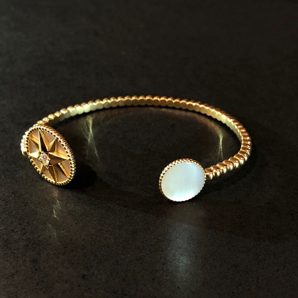 Dior Rose des Vents cuff bracelet - Picture 3 of 7